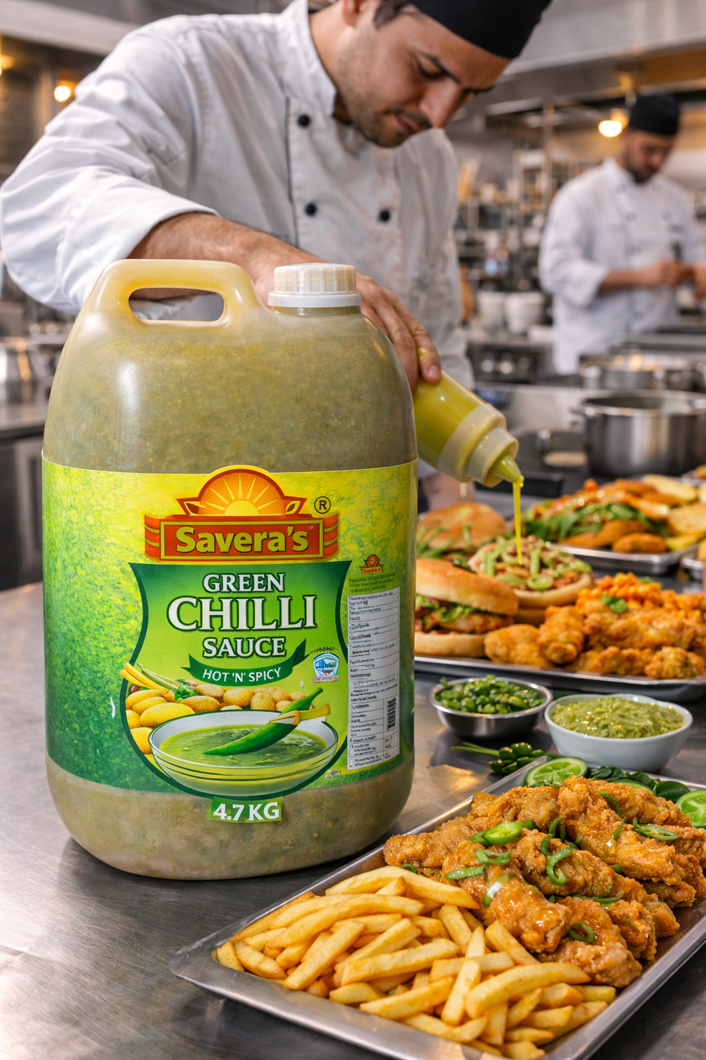 Green Chilli Chutney (4.7kg Gallon) view 2